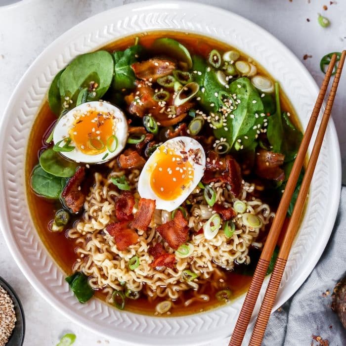 Ramen Noodles with Marinated Boiled Egg