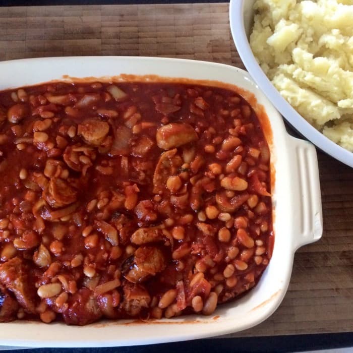 Bean and Sausage Hotpot